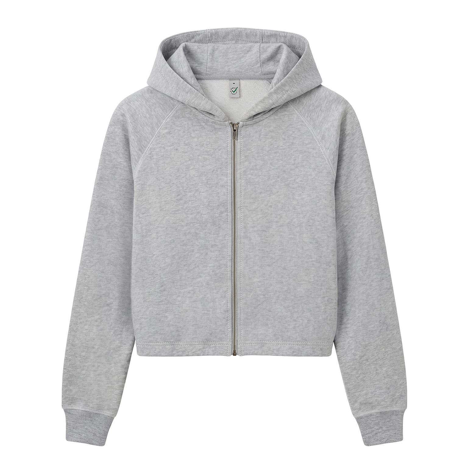 Women Cropped Zip Hoodie