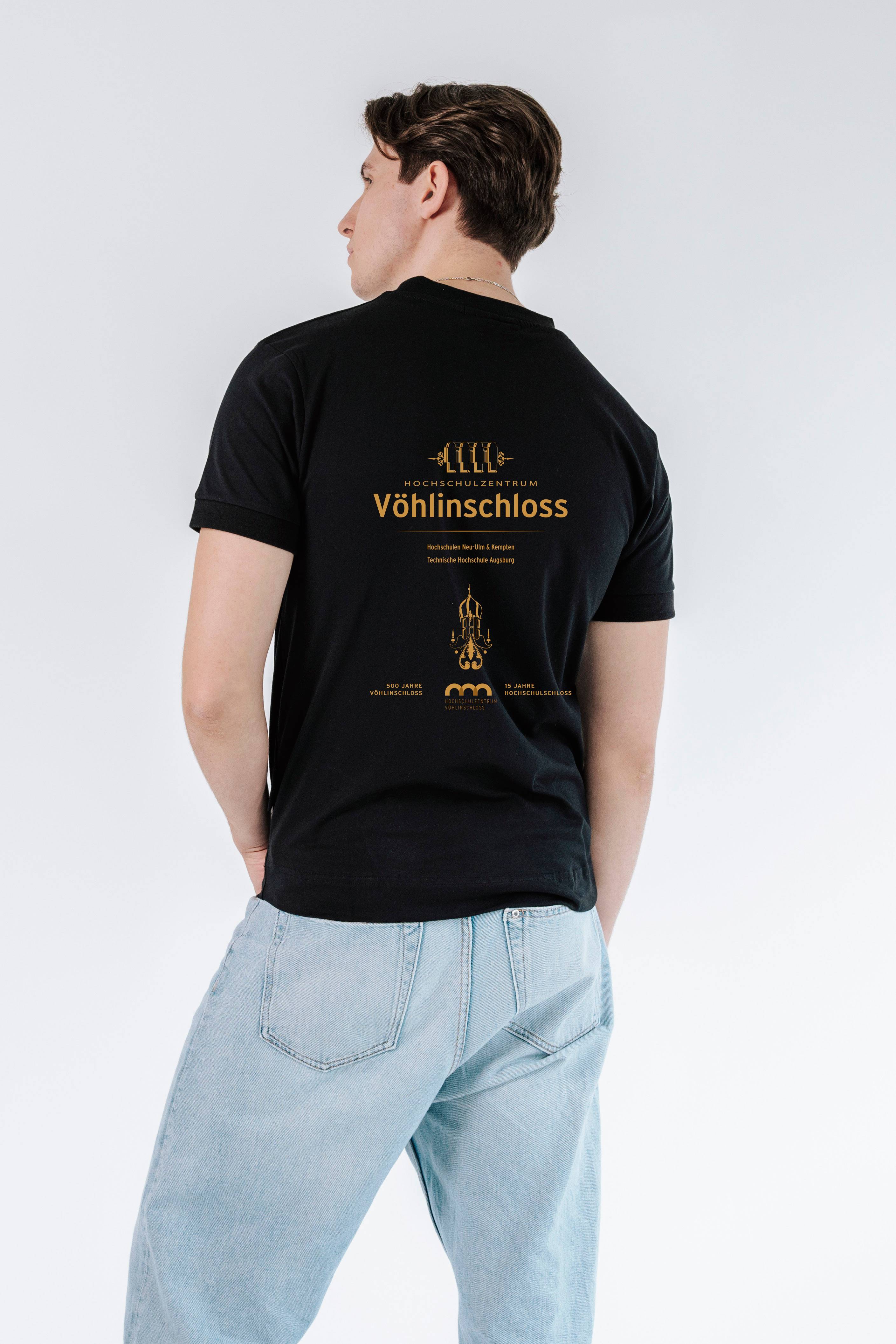 HSZ Vöhlinschloss 2025 Gold Print Organic Heavy Regular T-Shirt (LYTD)