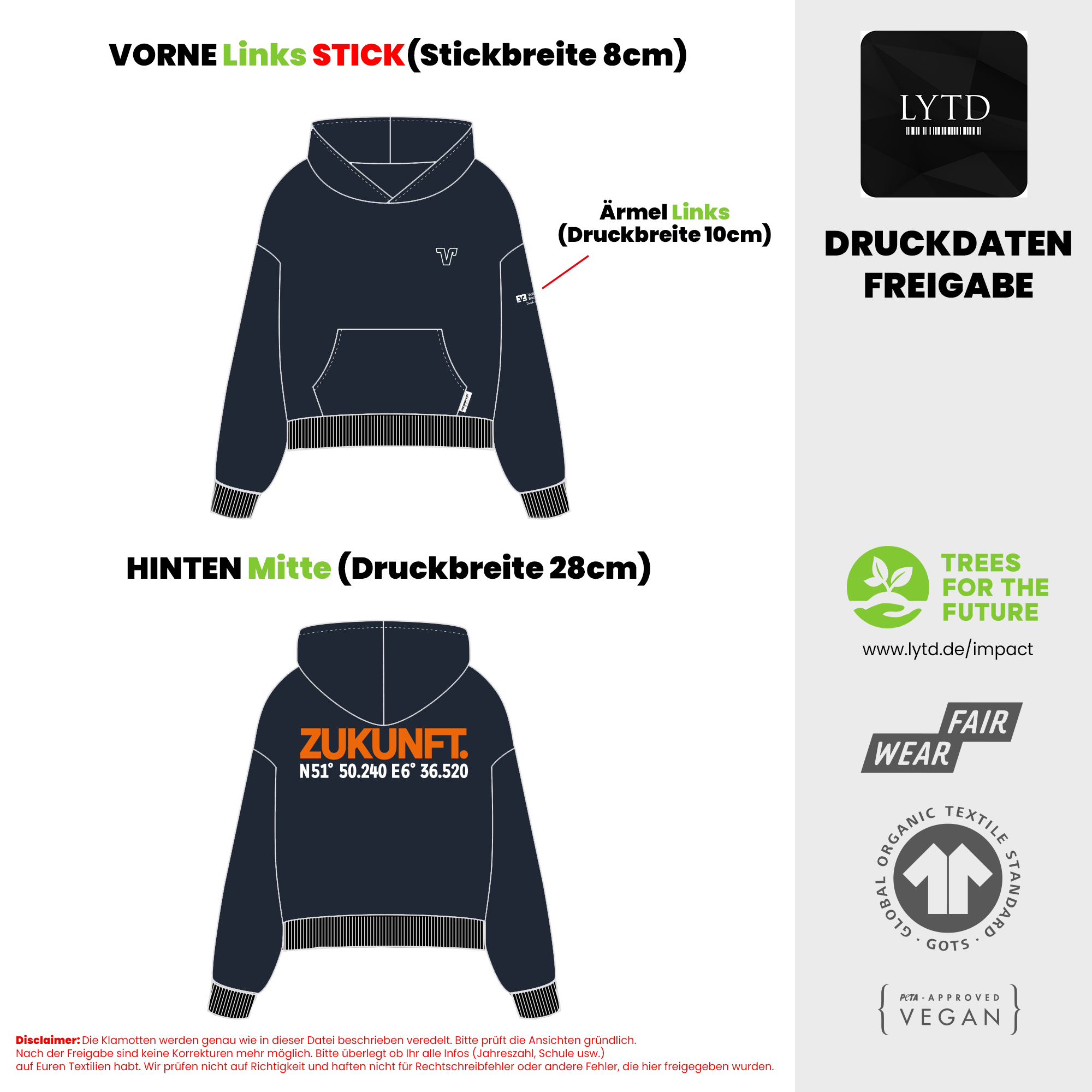Volksbank Bocholt Sample V1 Organic Oversized Hoodie