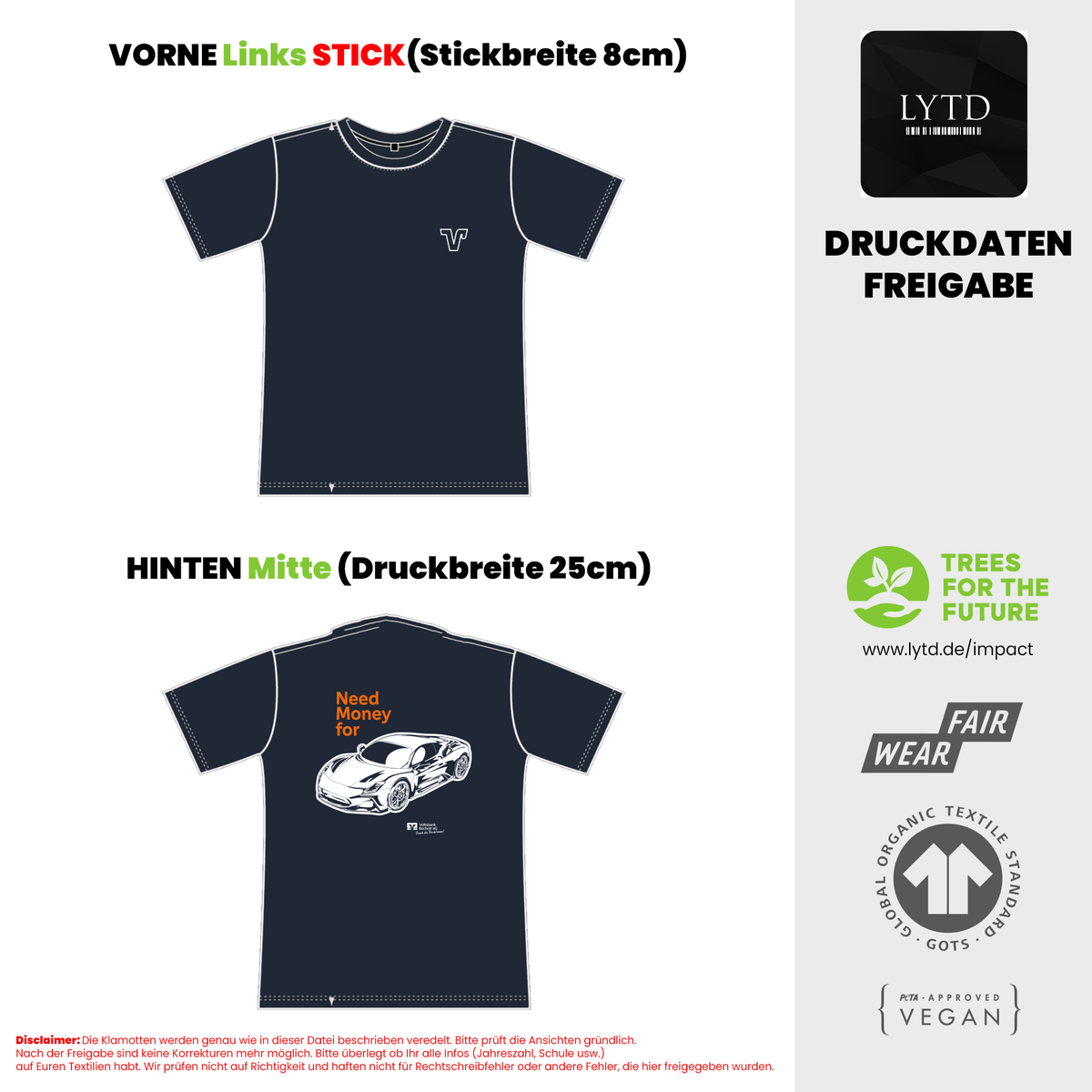 Volksbank Bocholt 26-004 V5-Auto Organic Oversized T-Shirt