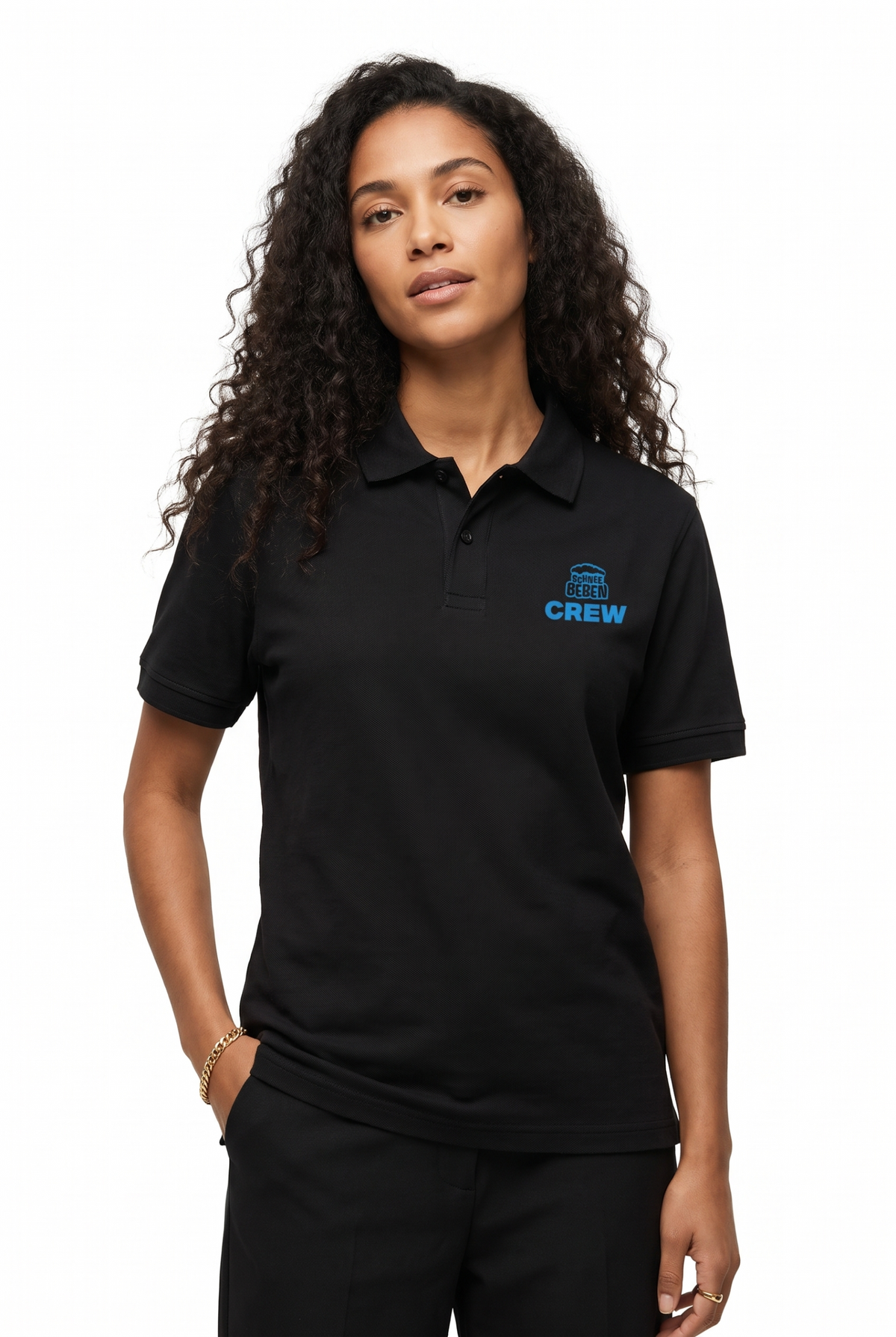 Schneebeben-Darmstadt-2026-001 Blau Organic Fair Womens Polo Shirt