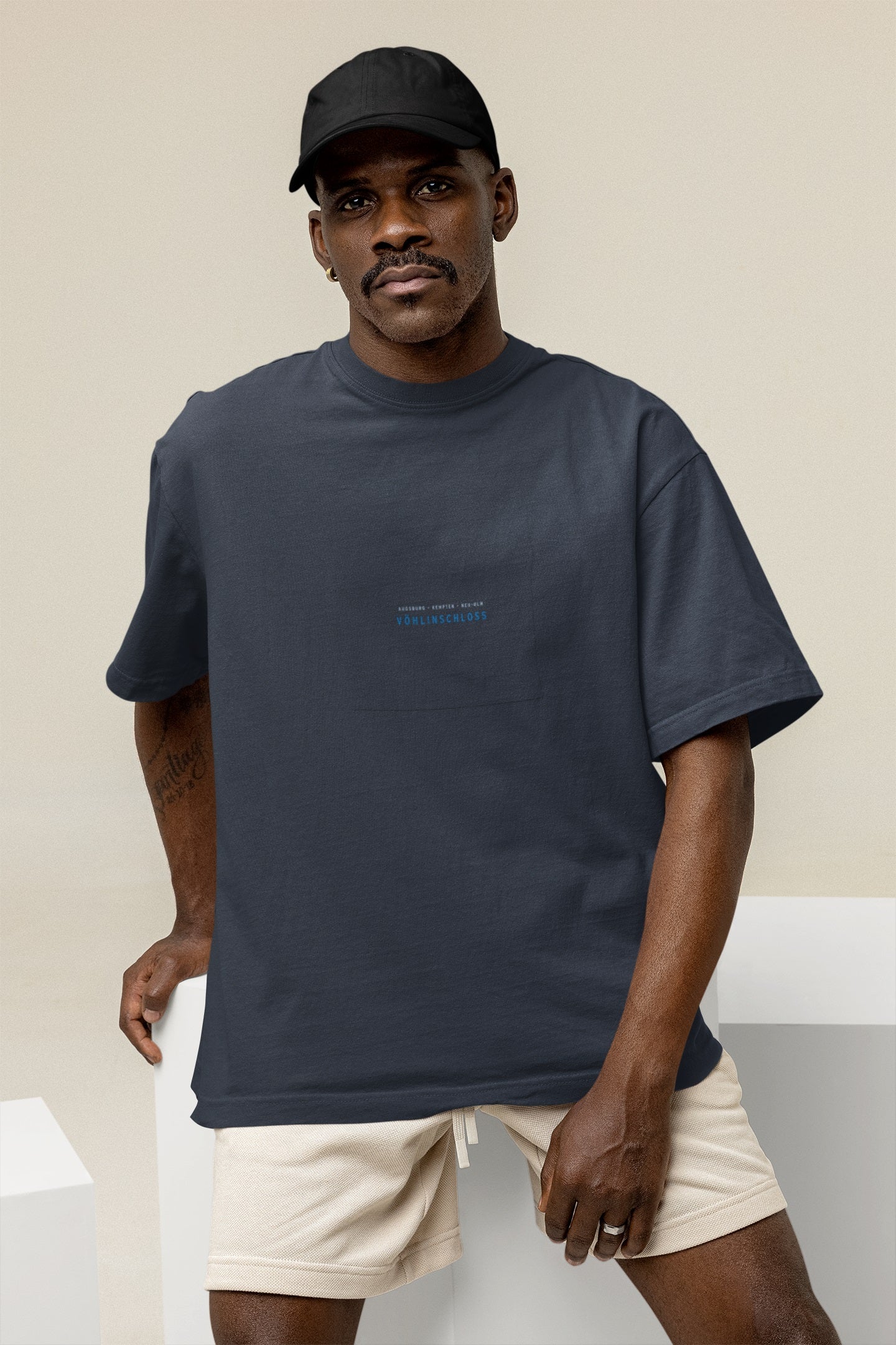 HSZ Vöhlinschloss 2025 Blue Print Organic Oversized T-Shirt (Neutral)