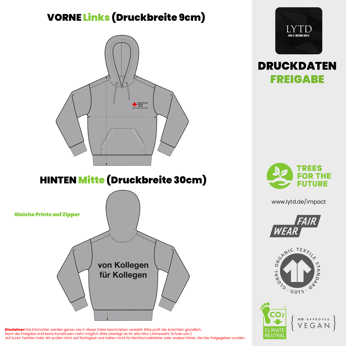 BRK 26-001 Organic Regular Zip Hoodie