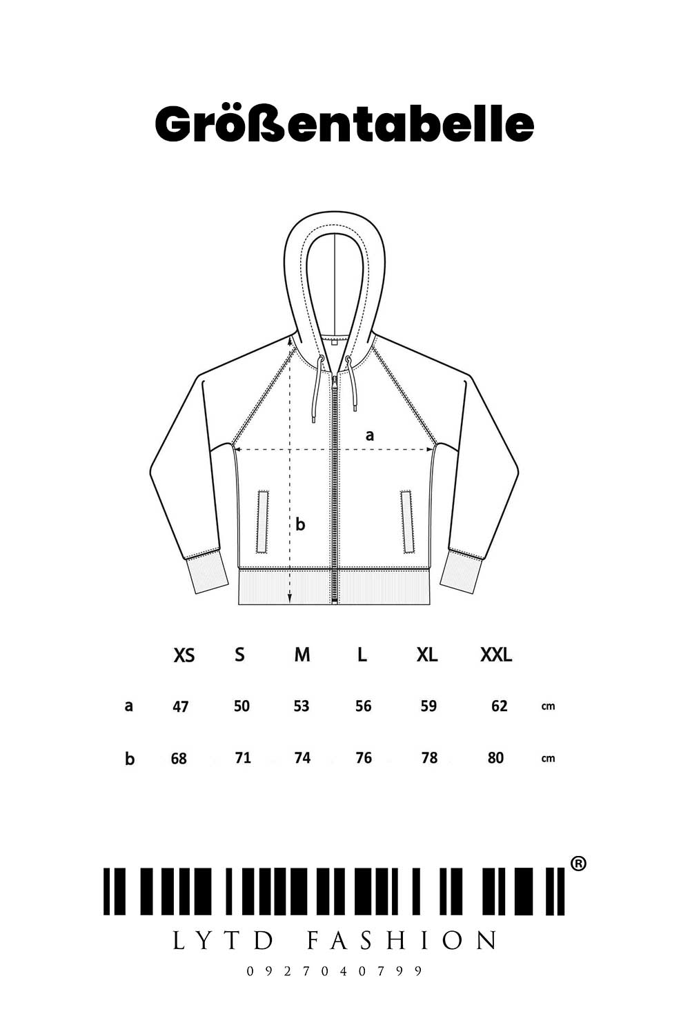 EP61Z Unisex Organic Regular Zipper Hoodie