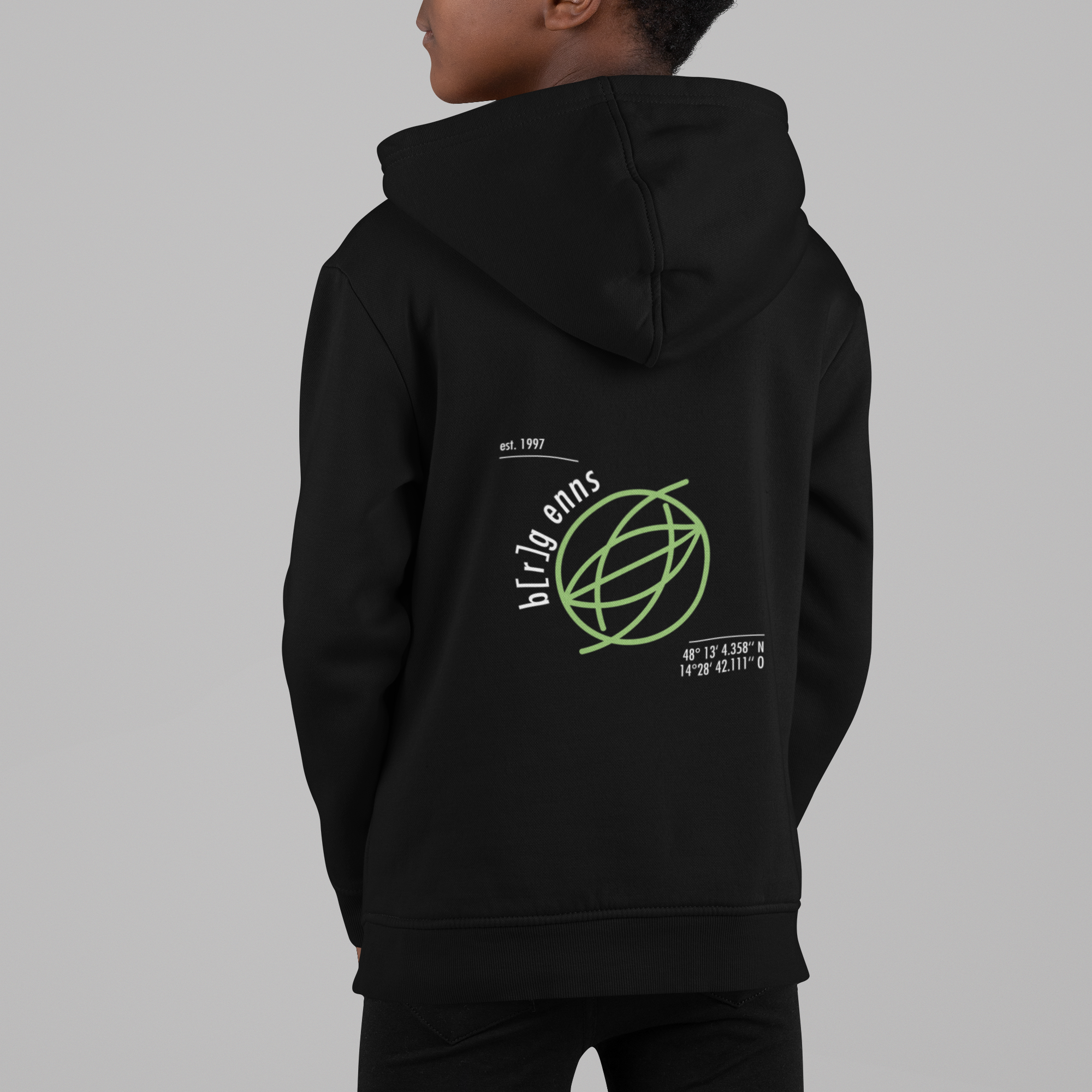BRG Enns Organic Regular Kids Hoodie (B&C)