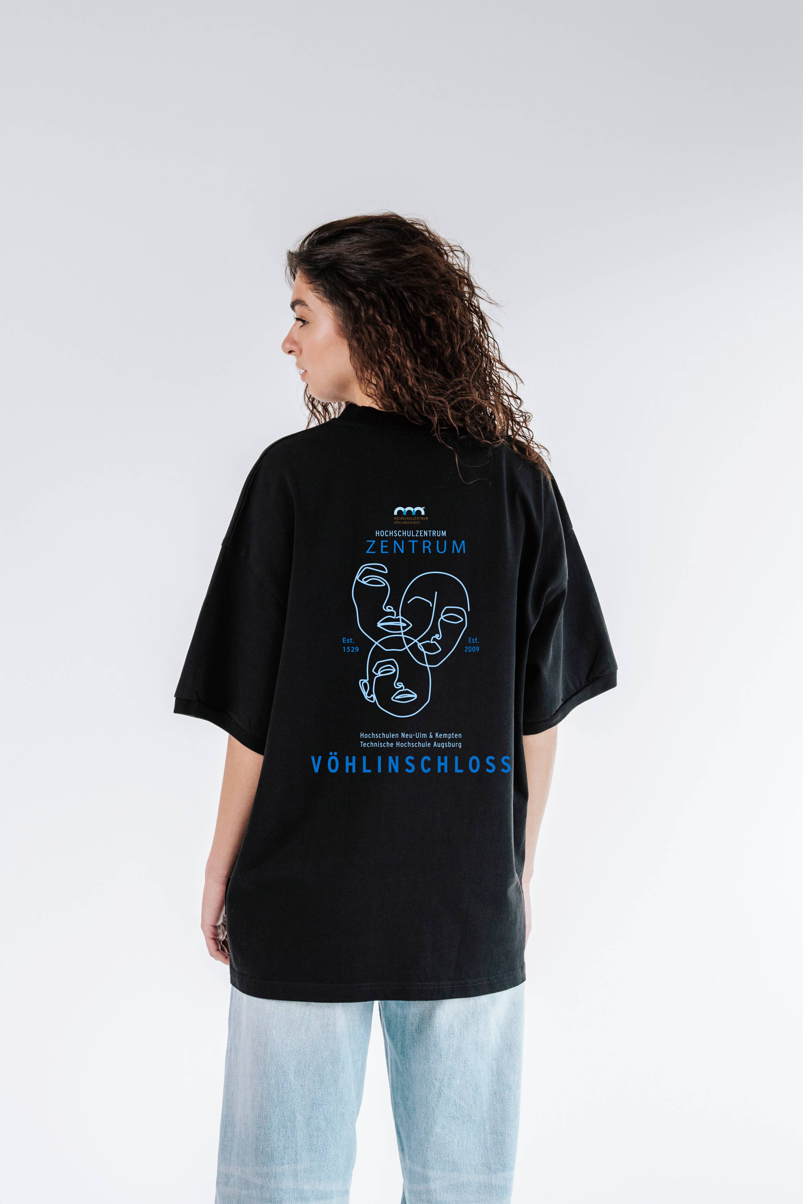 HSZ Vöhlinschloss 2025 Blue Print Organic Fair Heavy Oversized T-Shirt (LYTD)