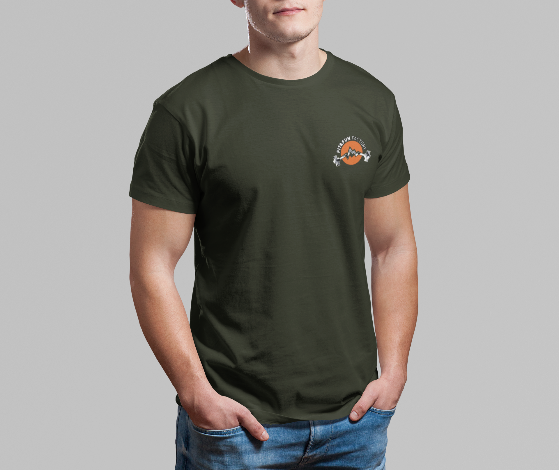 Fit & Fun Factory Men Organic Regular T-Shirt (E190)
