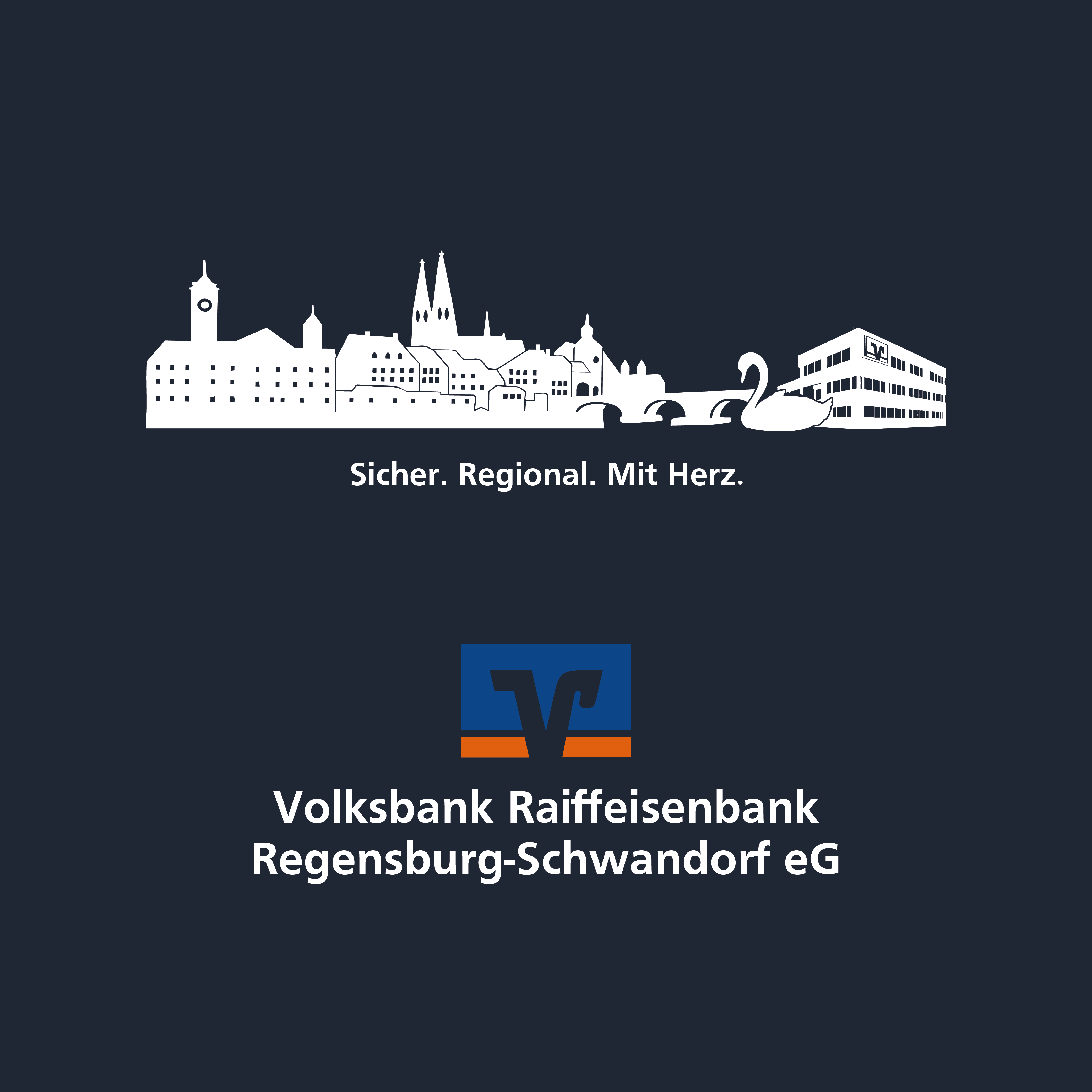 Volksbank Raiffeisenbank Regensburg-Schwandorf Womens Organic Regular T-Shirt 190gsm