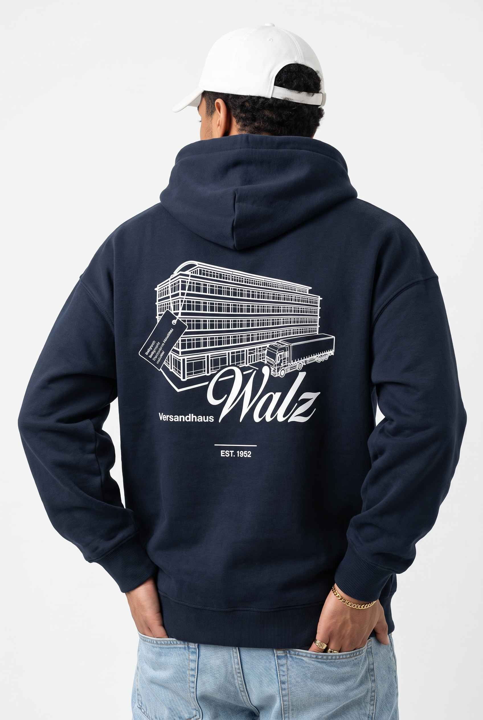 Versandhaus Walz Sample (Bedruckt - Gebäude) 26-001 Unisex Organic Regular King Hoodie