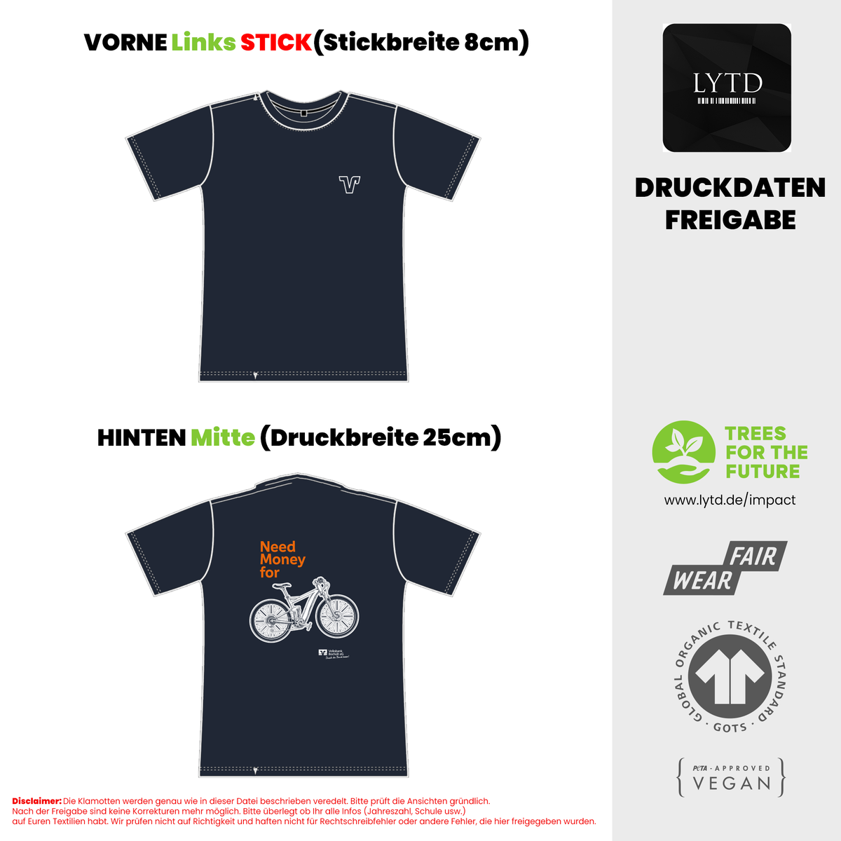 Volksbank Bocholt 26-004 V2-Bike Men Organic Regular T-Shirt 190gsm