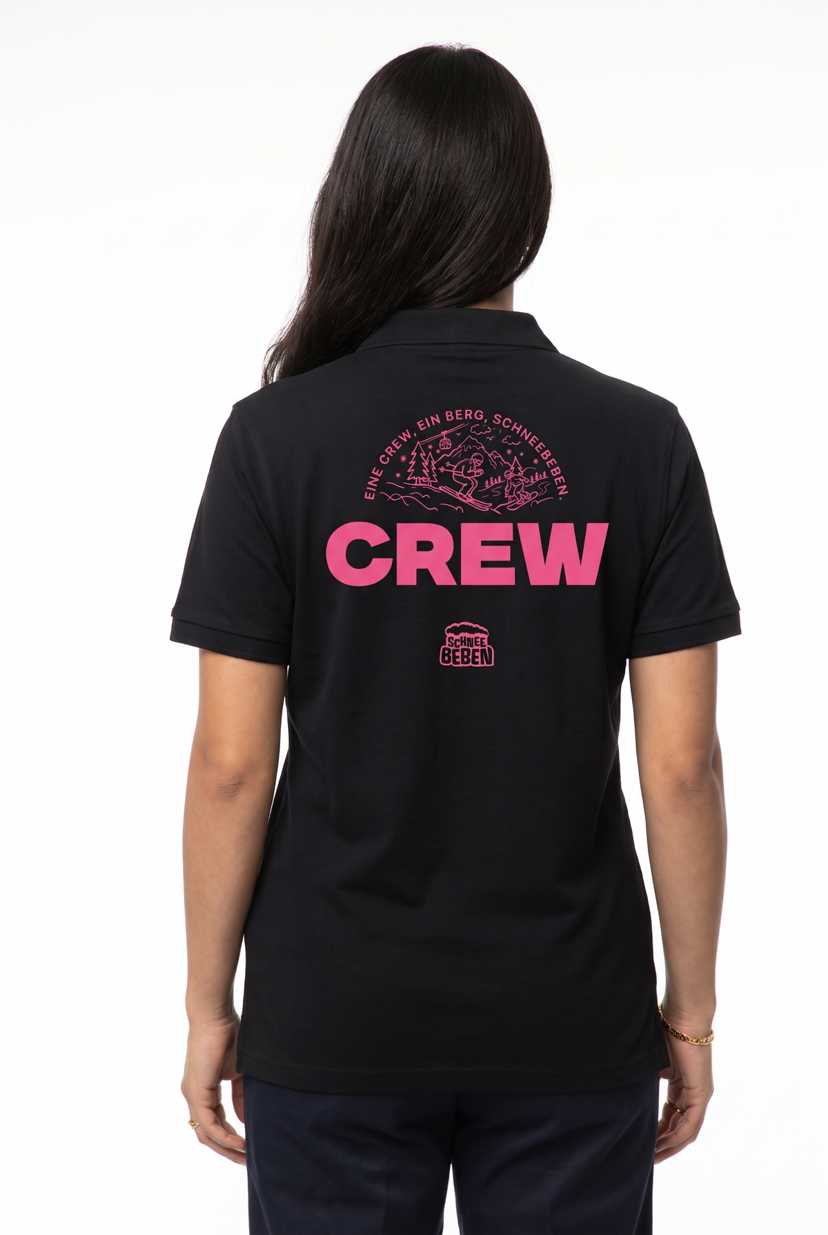 Schneebeben-Darmstadt-2026-001 Pink Organic Fair Womens Polo Shirt
