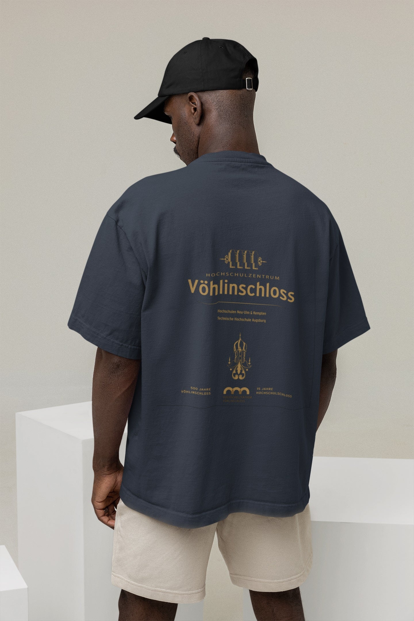 HSZ Vöhlinschloss 2025 Gold Print Organic Oversized T-Shirt (Neutral)