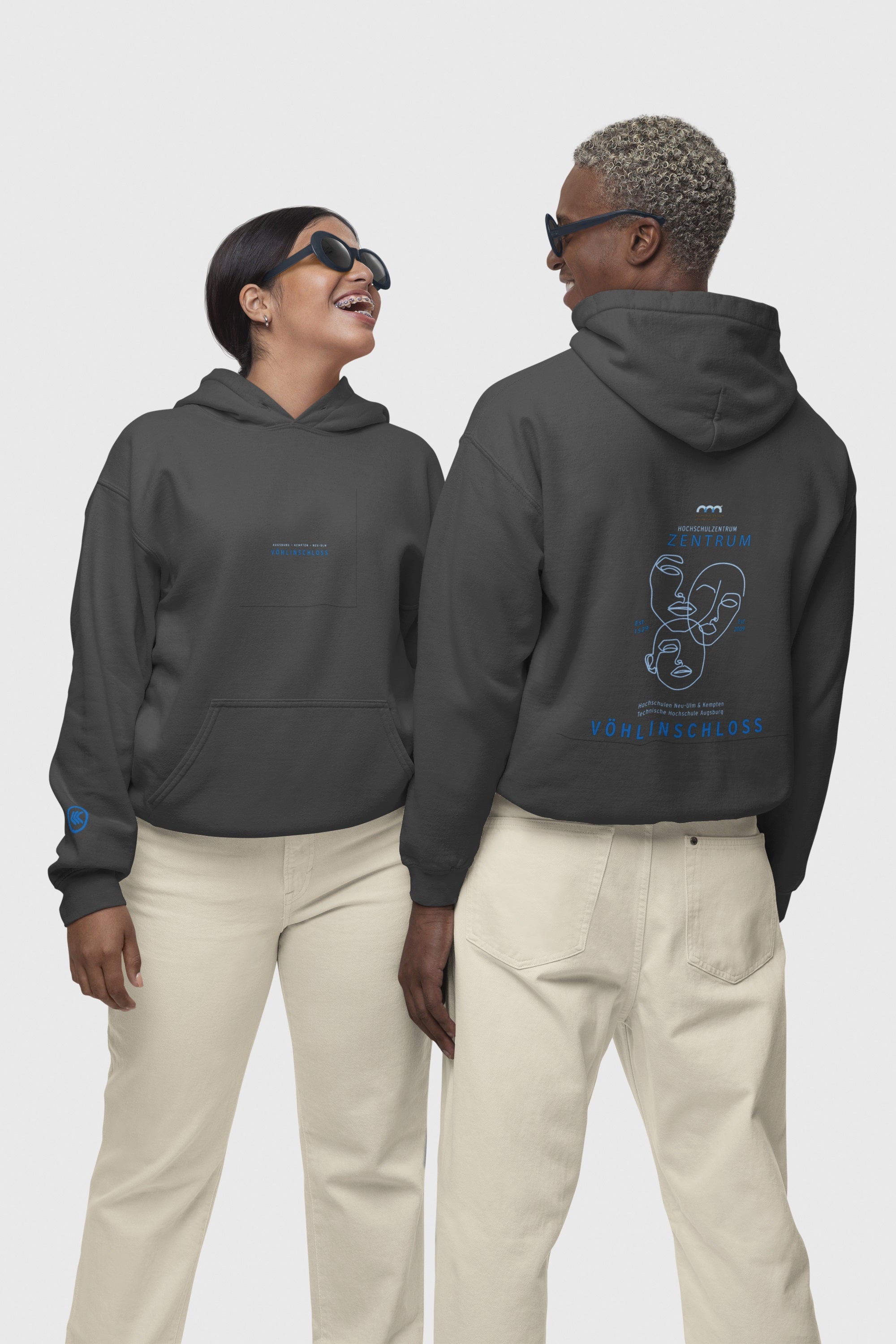 HSZ Vöhlinschloss 2025 Blue Print Organic Regular Hoodie (B&C)
