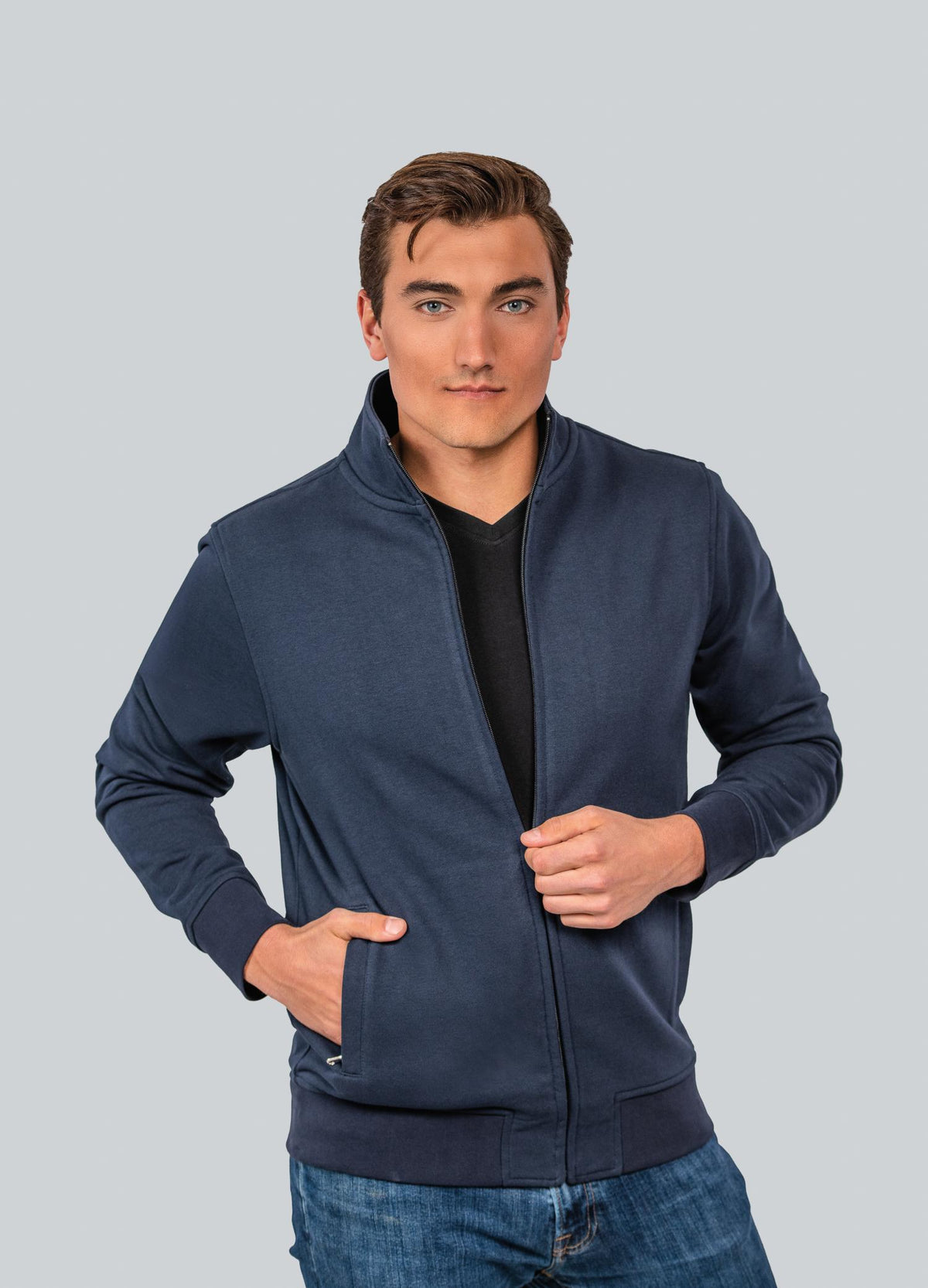 Kugler 26-001 Herren Premium Full-Zip sweat Jacket (HRM)