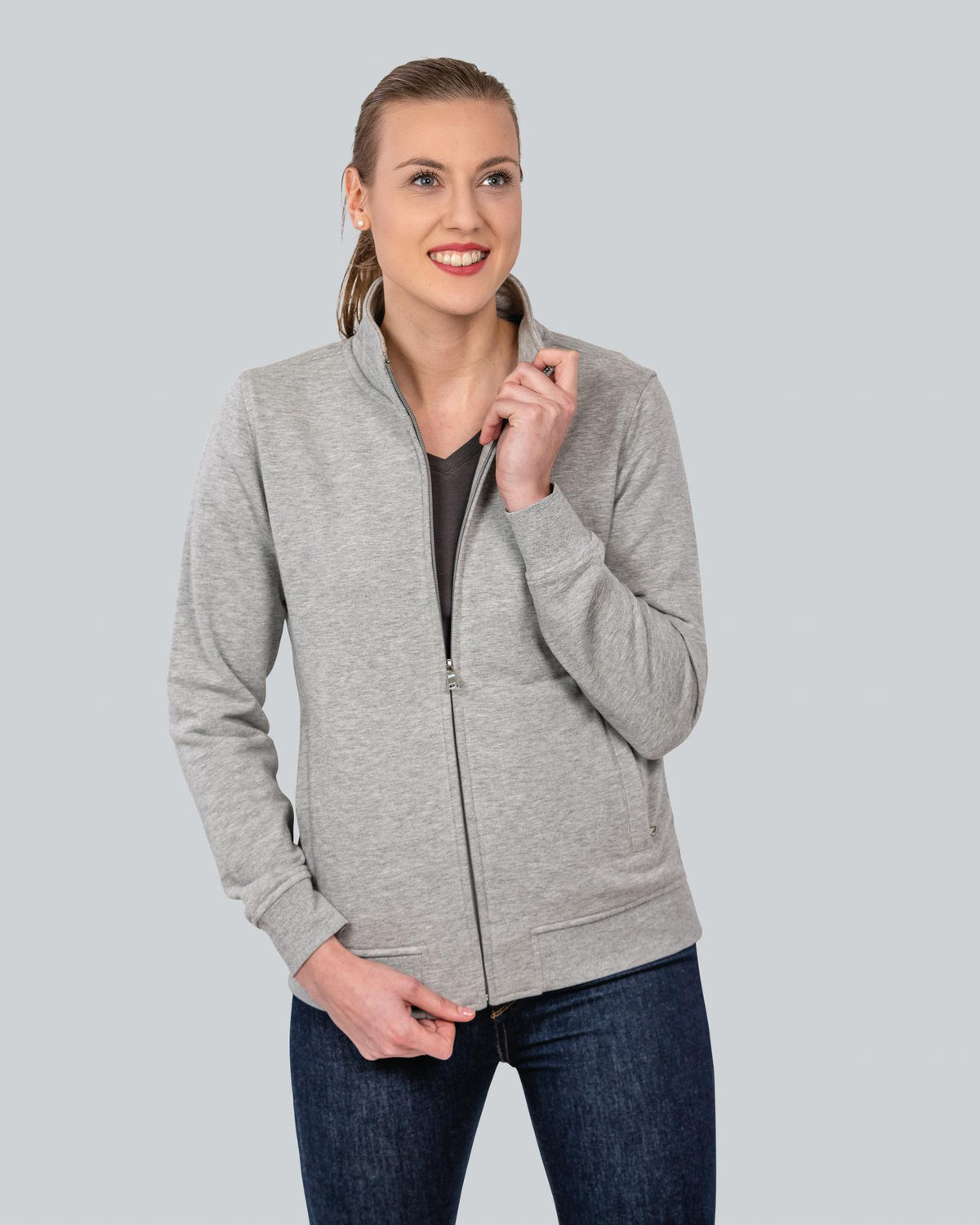 Kugler 26-001 Damen Premium Full-Zip sweat Jacket (HRM)